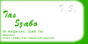 tas szabo business card